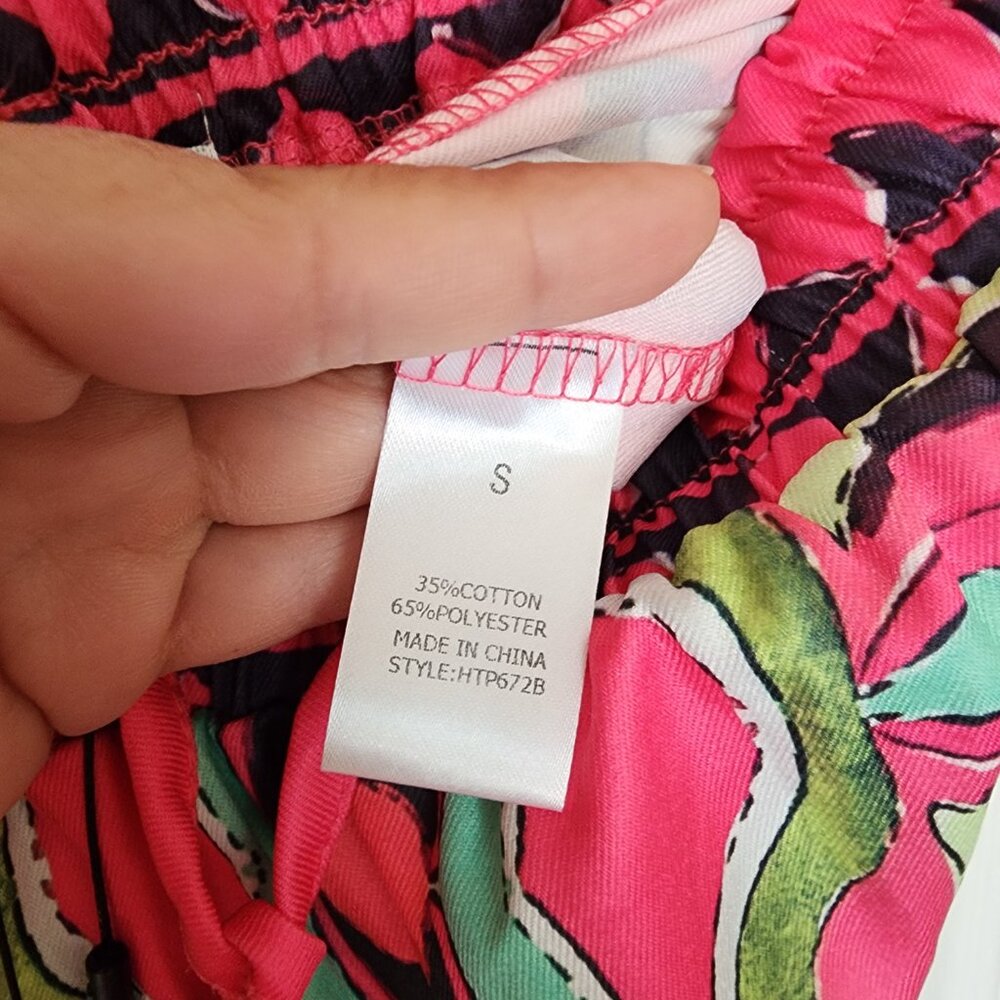 NWT Fashion Nova Wide Leg Pants, Bohemian, Maximalism, Barbiecore - Picture 4 of 5